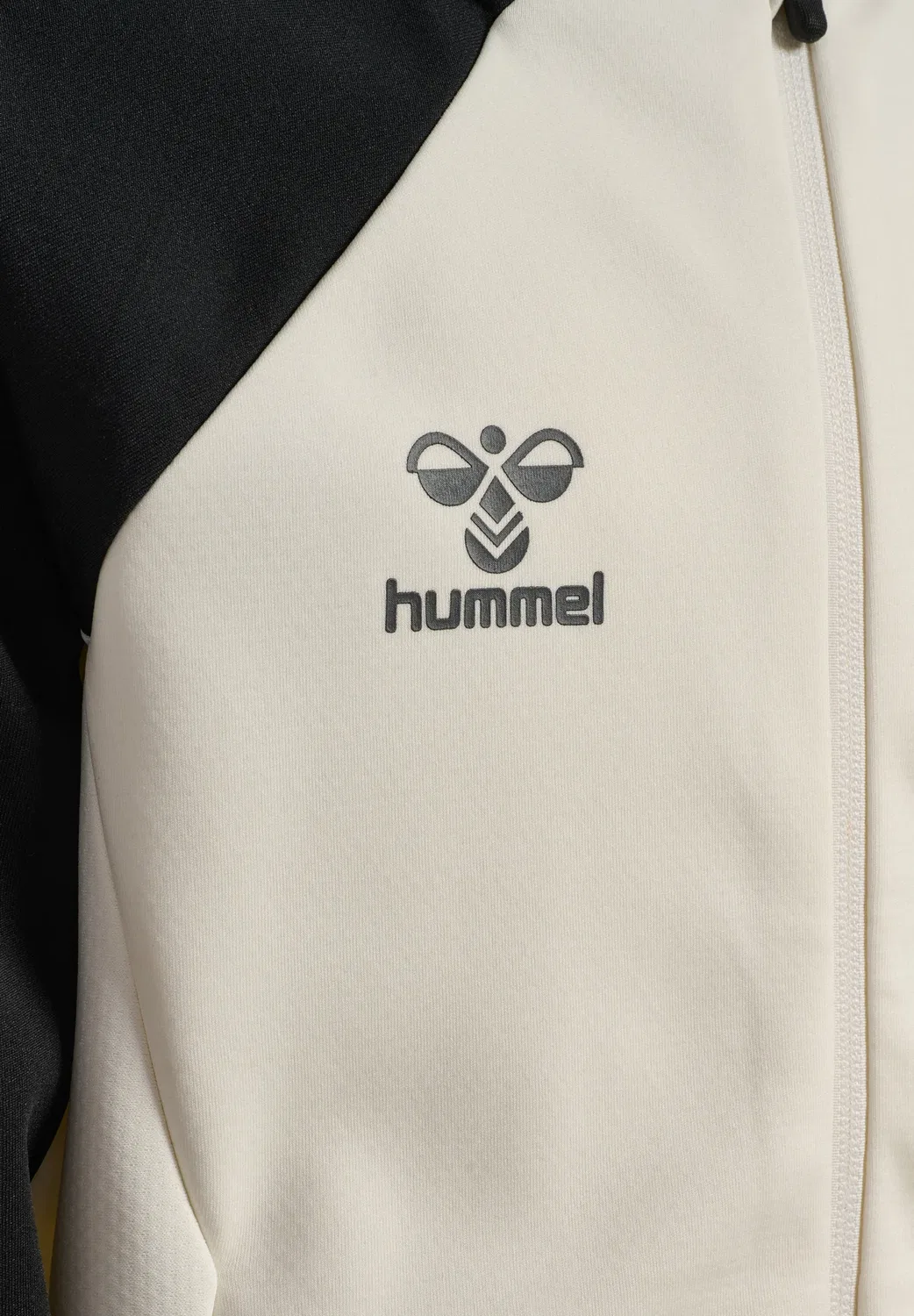 Детская толстовка на молнии Hmlcima 2.0 унисекс - свитшот на молнии Hummel, Marshmallow Black — фото 3