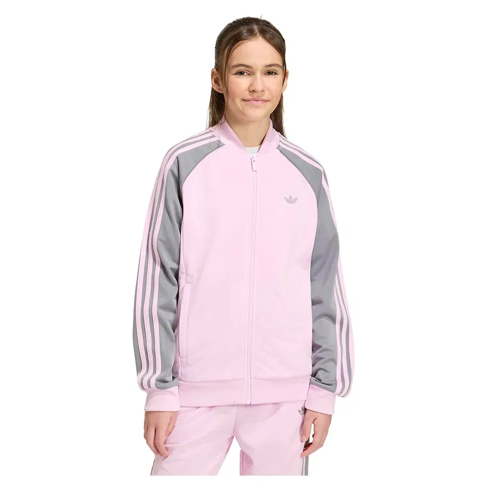 Свитшот на молнии Adidas Originals, розовый