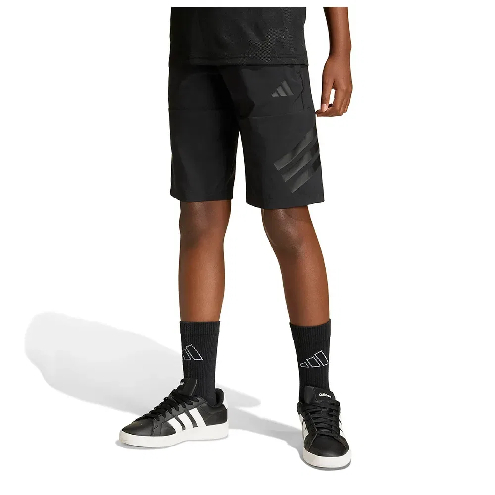 Шорты спортивные Adidas Sport Icons 3 Stripes Long, черный