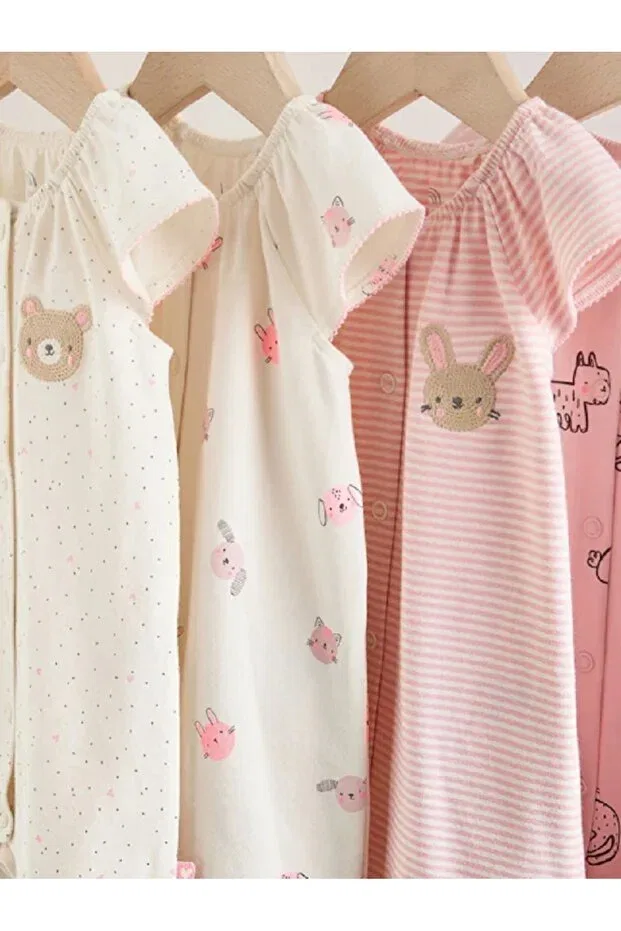 Детское боди-комбинезон с принтом Next Baby, Pink — фото 3