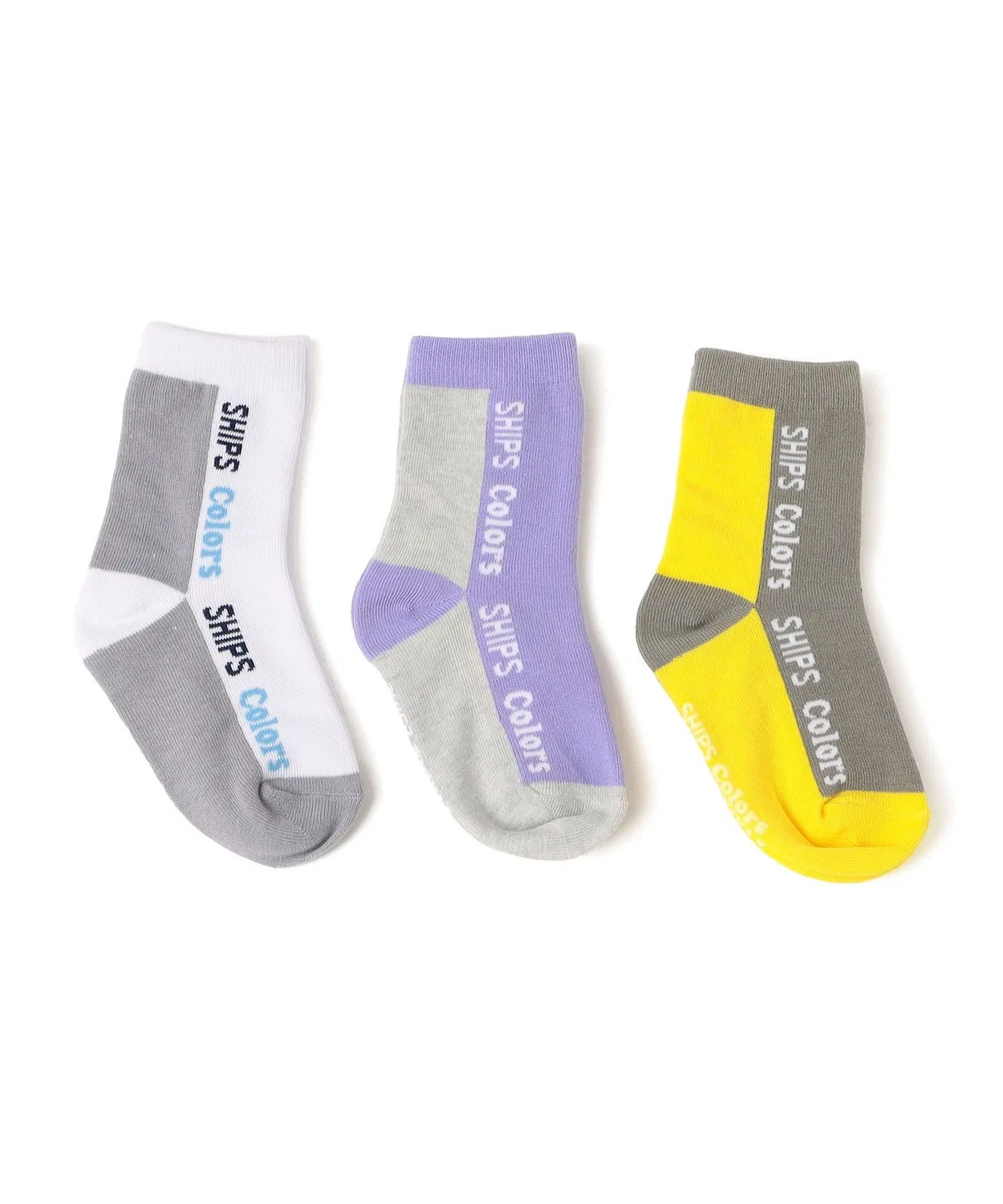 Детские носки с логотипом, комплект из 3 пар SHIPS Colors, Light White