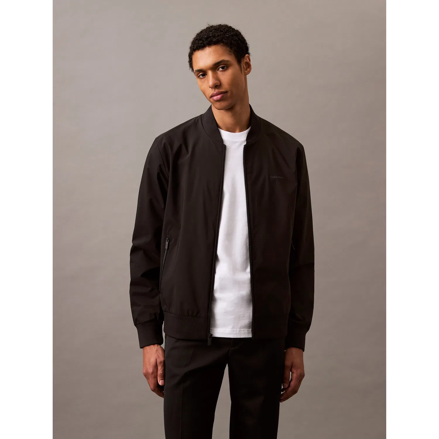 Мужская бомбер-куртка MATTE BOMBER Calvin Klein, Black