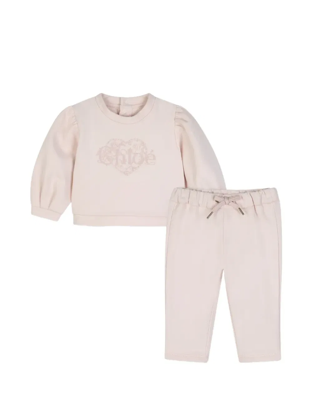 Спортивный костюм с логотипом Chloe Kids, розовый
