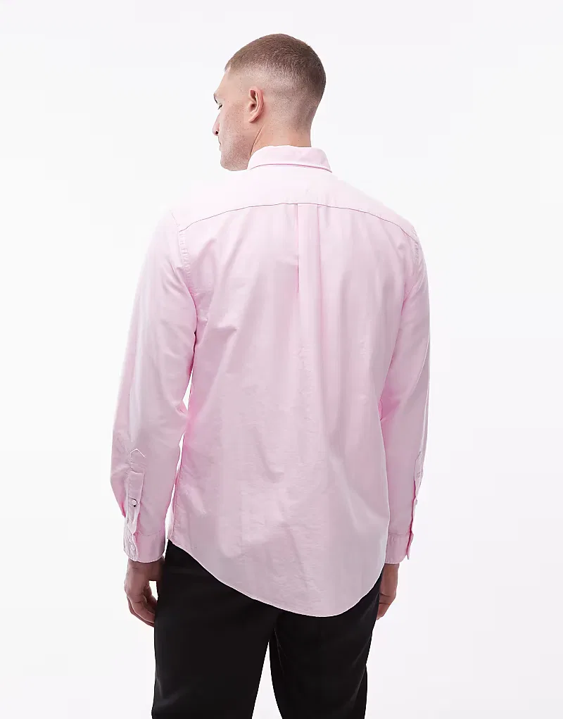 Рубашка с длинным рукавом Tommy Hilfiger Heritage Oxford, розовый — фото 3