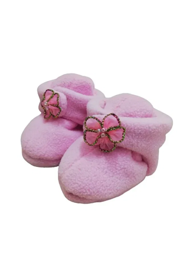 Детские пинетки для новорожденных без каблука Meriç Tasarim, Pink