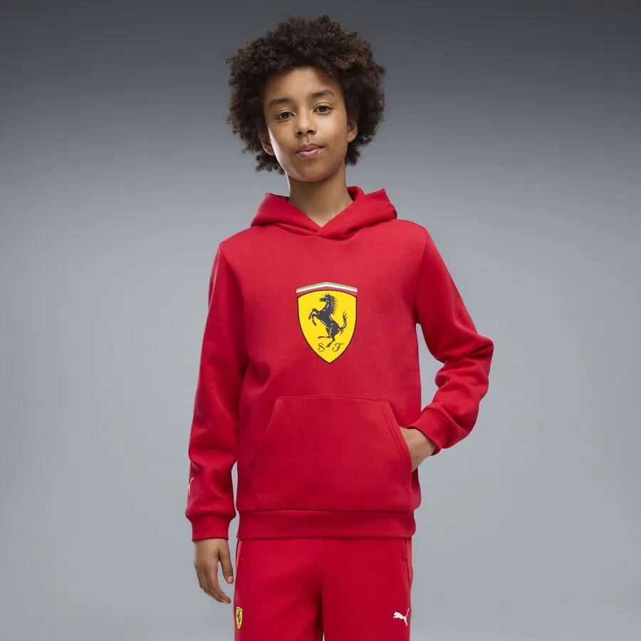 Толстовка PUMA 'Scuderia Ferrari' огненно-красного цвета — фото 2