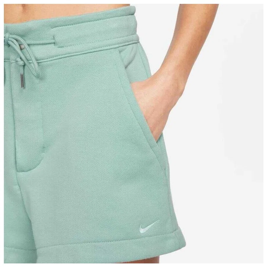 Шорты спортивные из флиса с регулируемым поясом Nike Sportswear Fleece Ft Short, Зеленый — фото 3