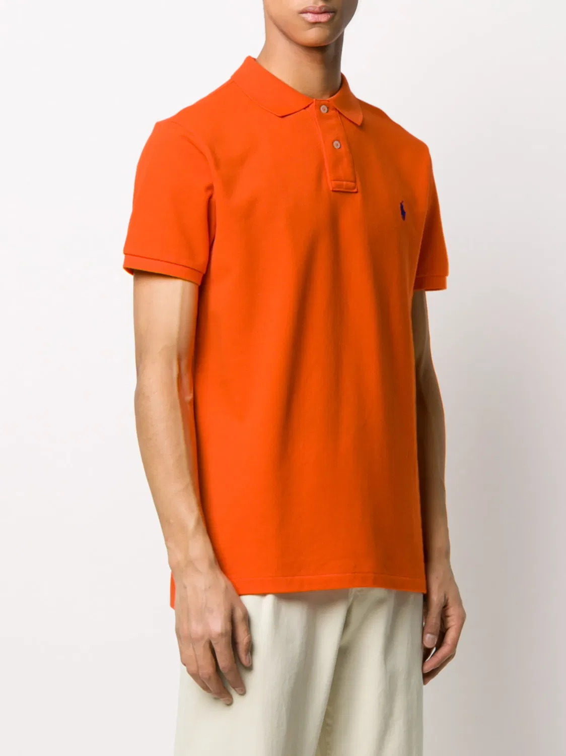 Polo Ralph Lauren Поло с коротким рукавом оранжевого цвета — фото 3
