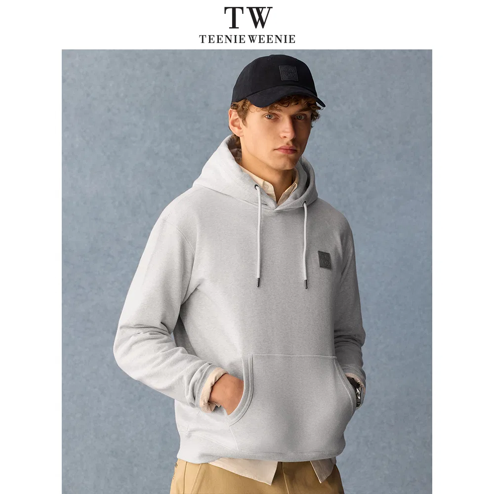 Детская толстовка с принтом Teenie Weenie Men, Light Gray — фото 4