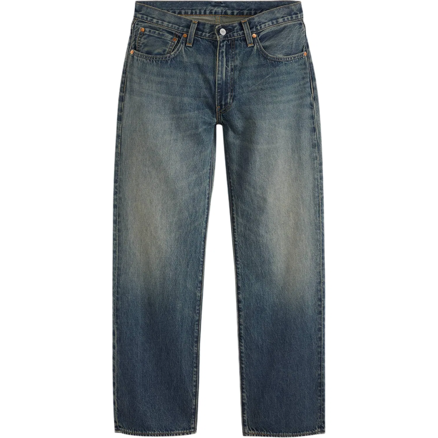 Унисекс джинсы клеш с потертостями Dark Color Washed Levis