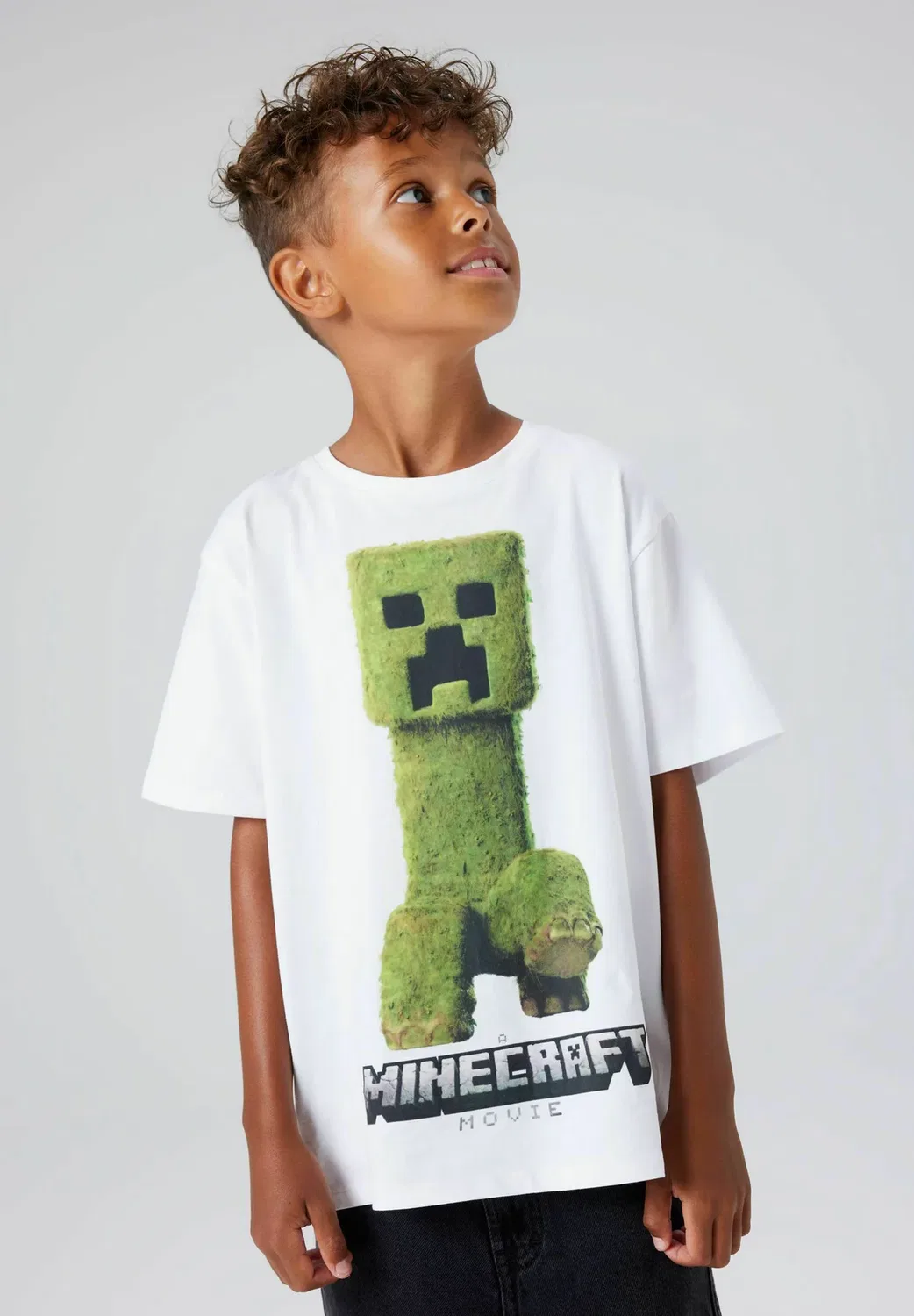 Футболка с принтом Minecraft Name It, Bright White — фото 2
