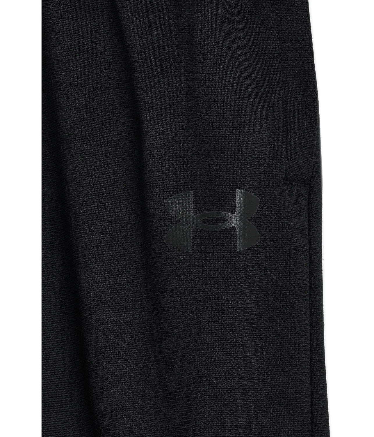 Брюки Brawler с открытым низом (для детей постарше) Under Armour Kids, Black/Black — фото 3