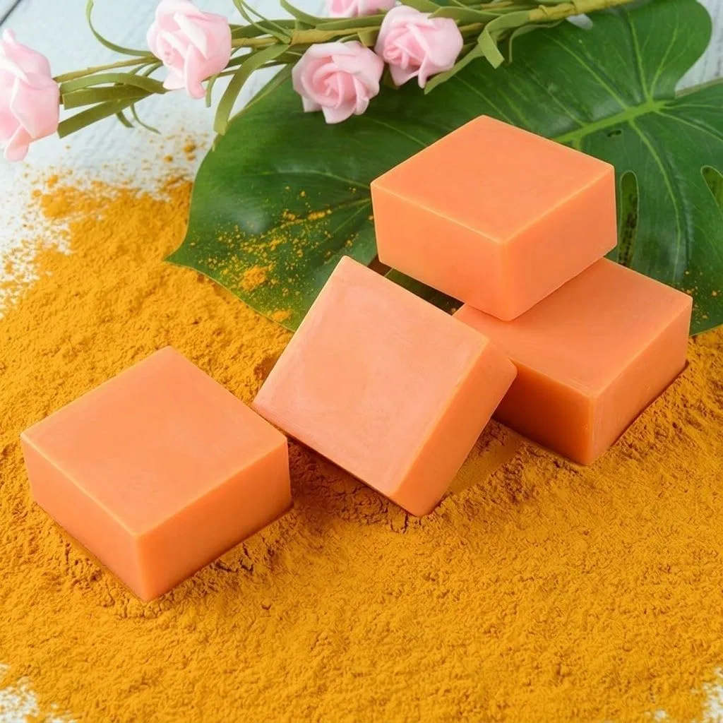 Натуральное куркумовое мыло со смягчающим маслом ши Ovelle, 1Pc