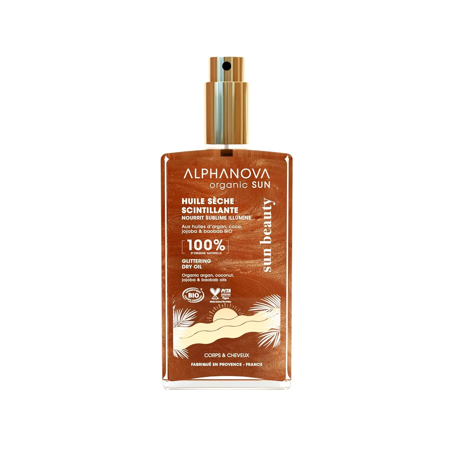 Сухое мерцающее масло «Sun Beauty» от ALPHANOVA SANTE Alphanova