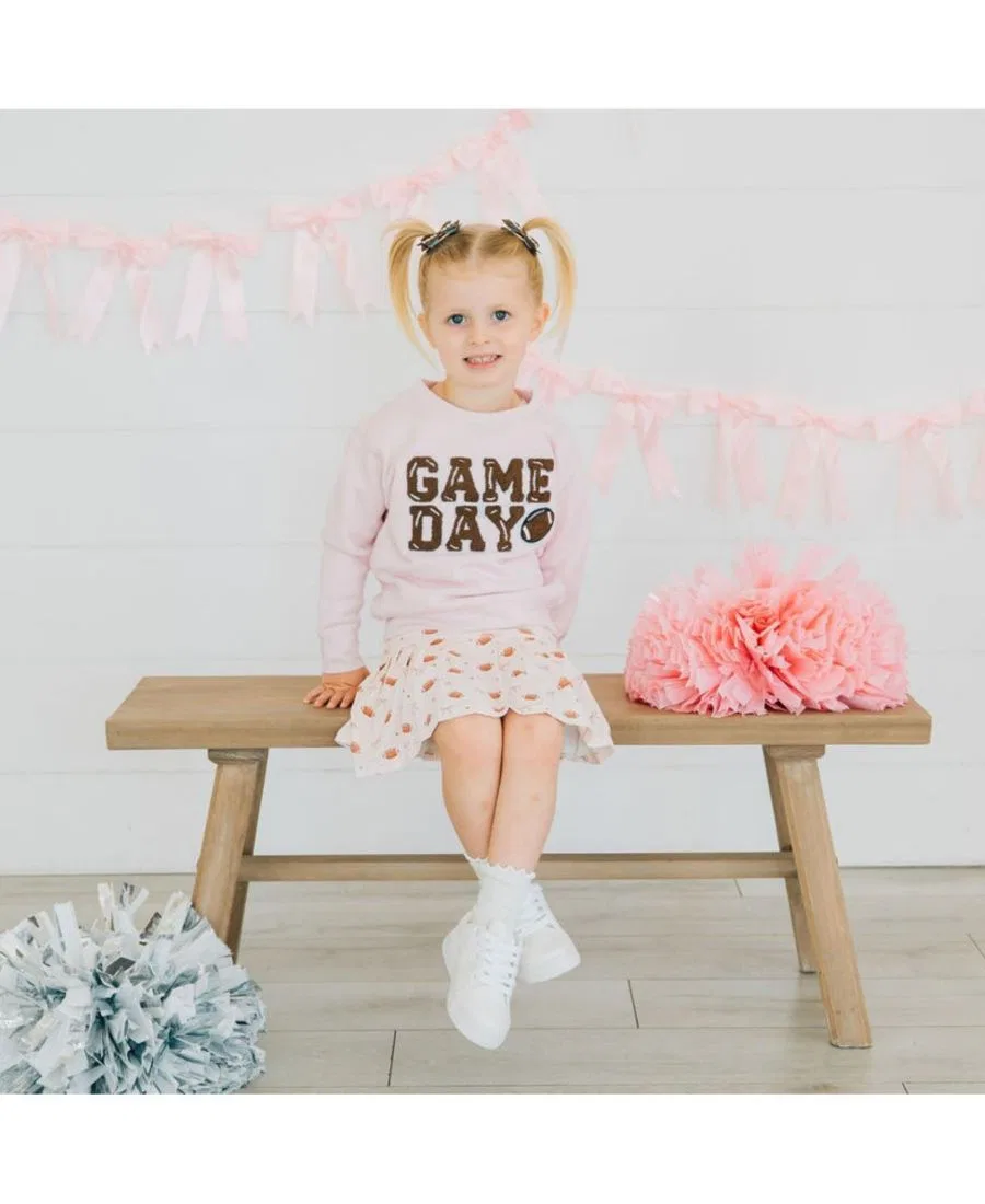 Детский свитшот Game Day Patch Sweet Wink, Ballet Pink — фото 2