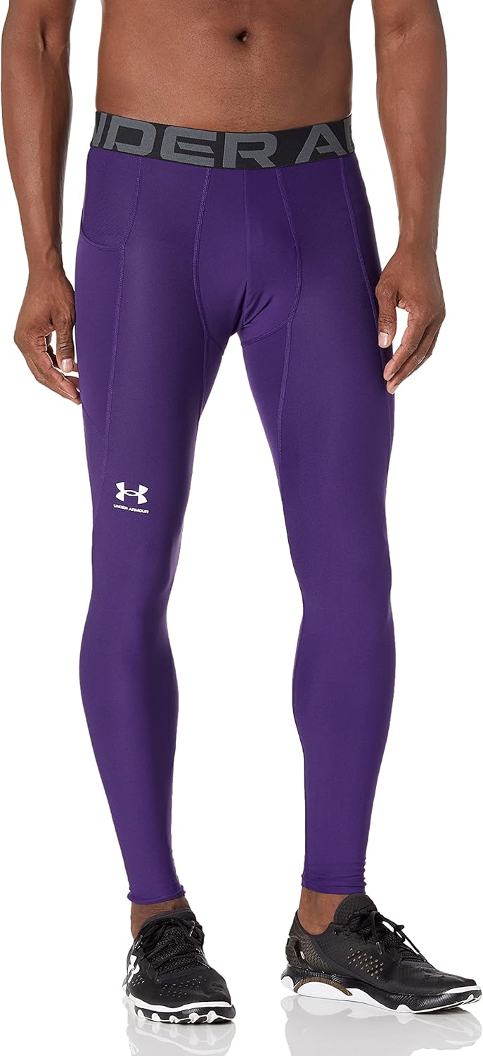 

Under Armour мужские термобелье HeatGear Armour леггинсы, Purple (500)/White