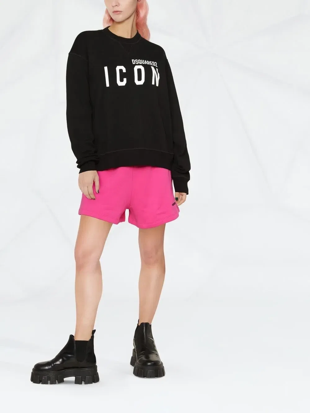 Толстовка с принтом Icon Dsquared2, черный — фото 2