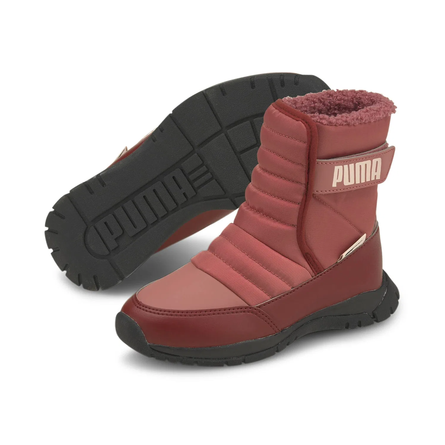 Детские ботинки зимние Nieve Boot Wtr Ac Inf Unisex PUMA, Black Mauvewood Lotus — фото 2