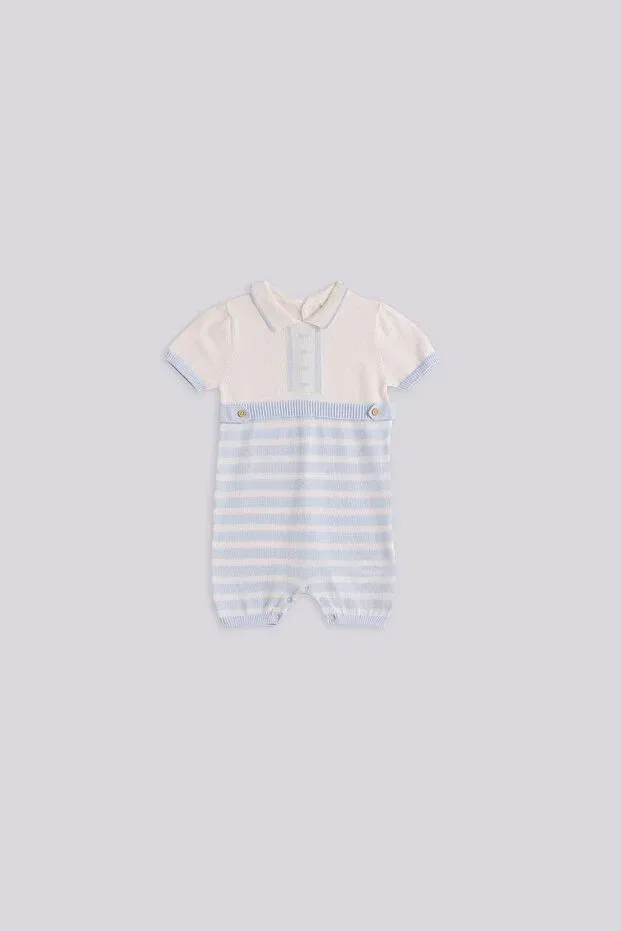 Детский комбинезон для мальчиков хлопковый Layette, Blue
