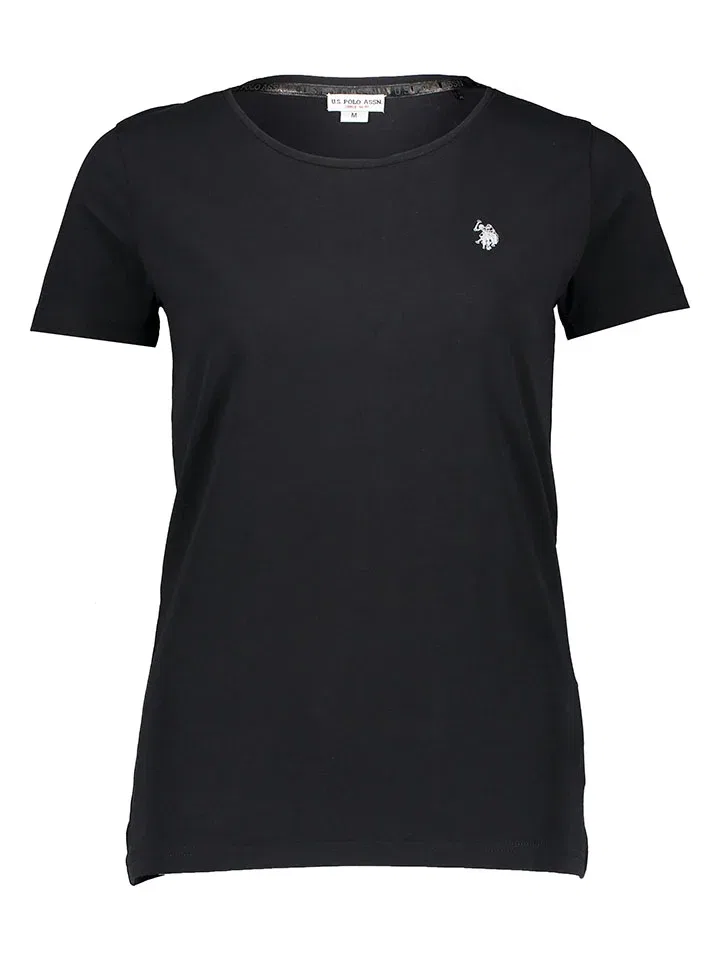 Футболка черная U.S. Polo Assn., черный