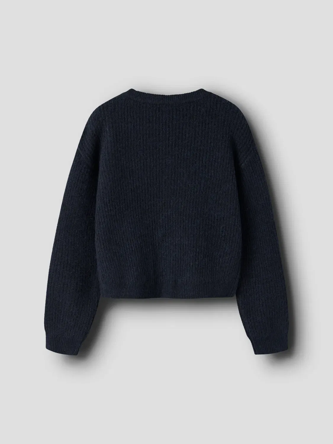 Пуловер с длинным рукавом NKFHOLLY LS BOXY SHORT KNIT Name It, темно-синий — фото 3