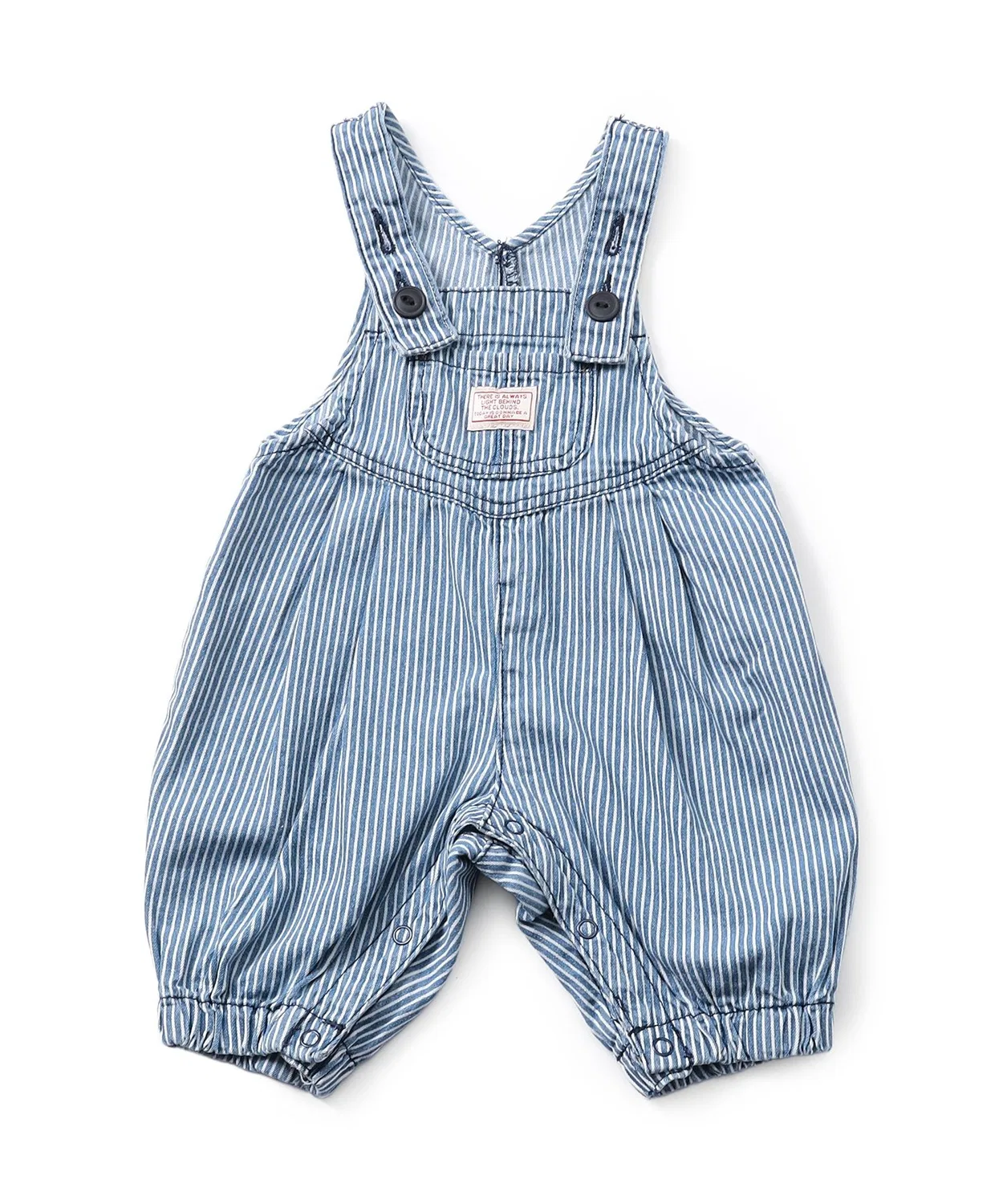 Детский джинсовый комбинезон с длинной штаниной BREEZE, Sax Blue — фото 4