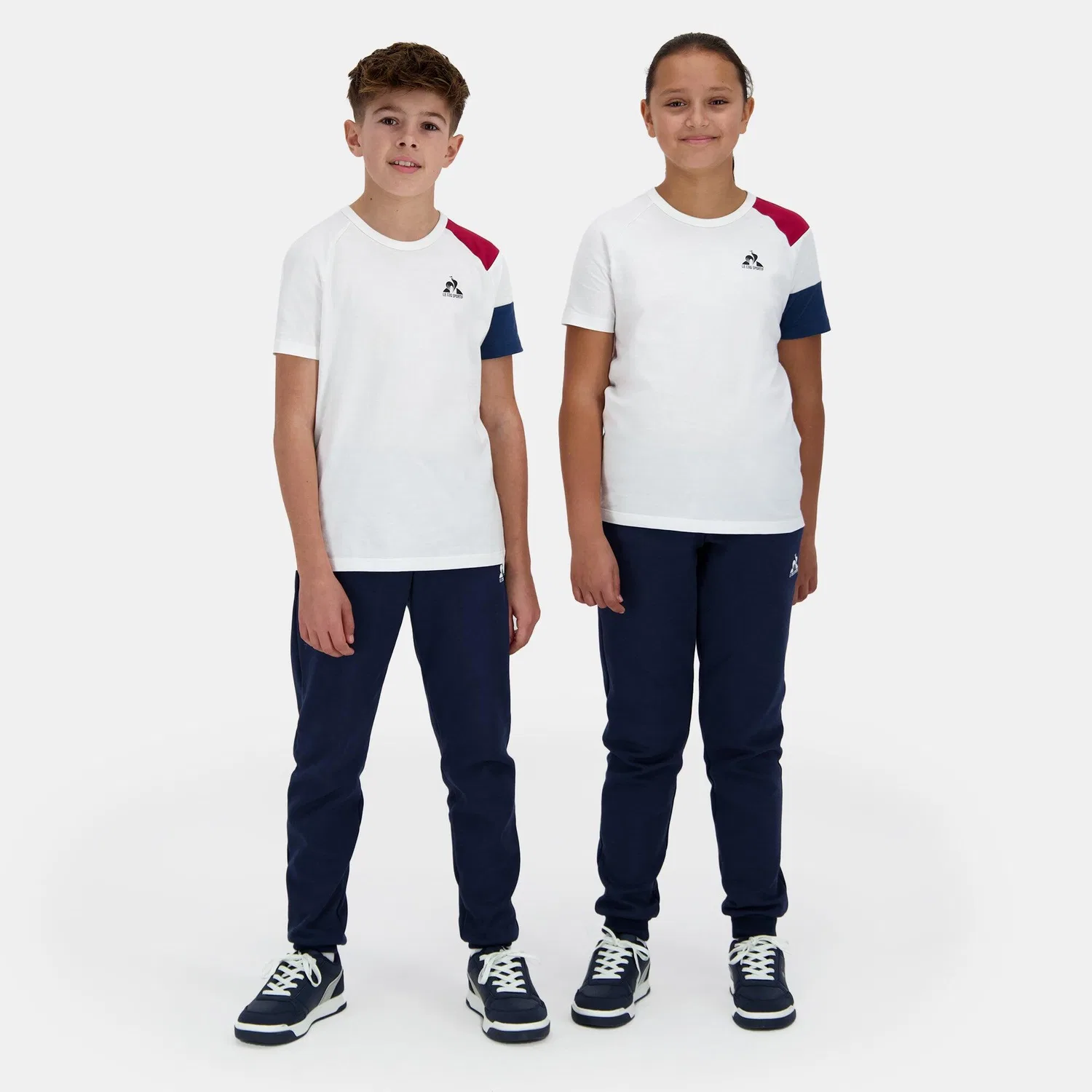 Детская футболка с логотипом Le Coq Sportif N°1, Цвет Weiss Rot — фото 2