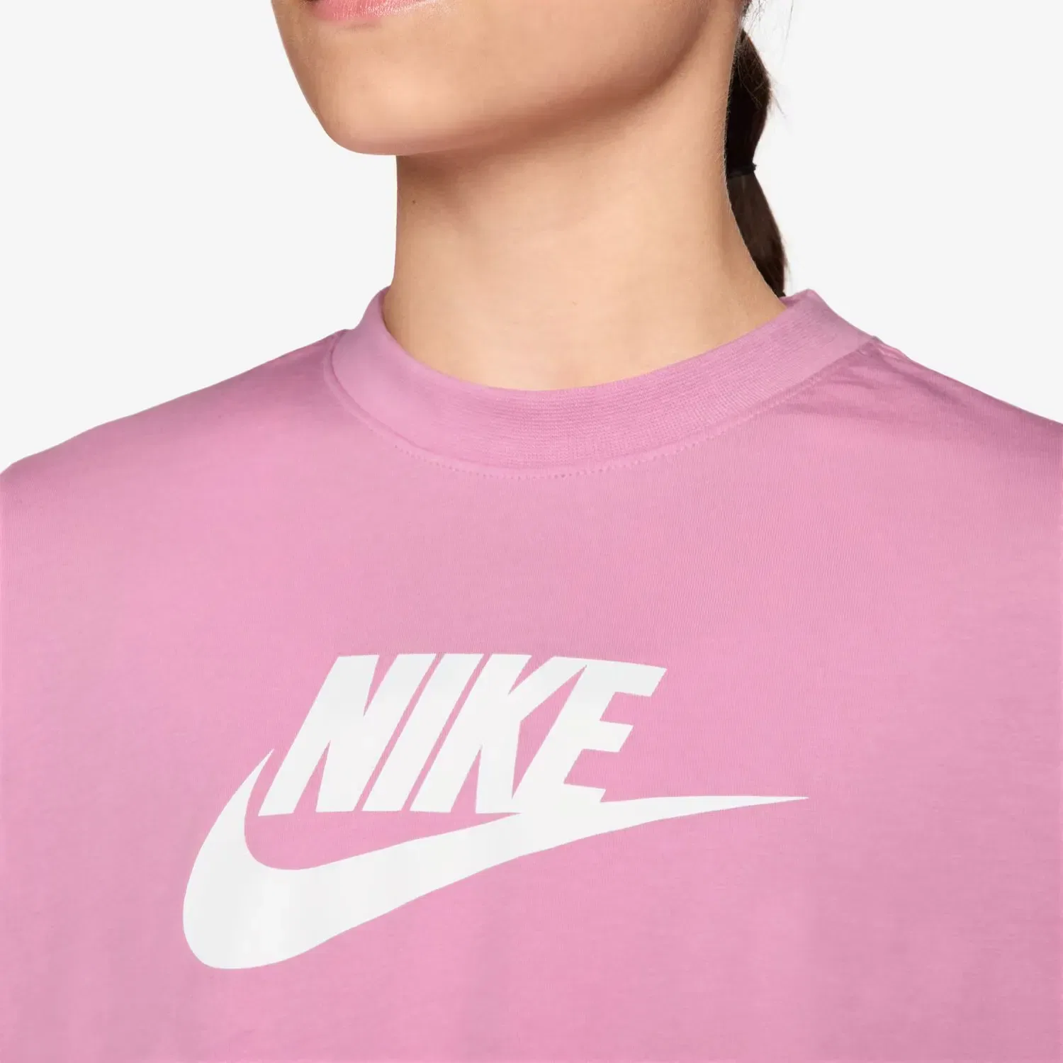Детская укороченная футболка для девочек Nike, Цвет Rojo — фото 3