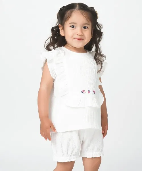 Детский комплект с принтом Berry Half Sleeve Top & Short Pants moimoln, Off White