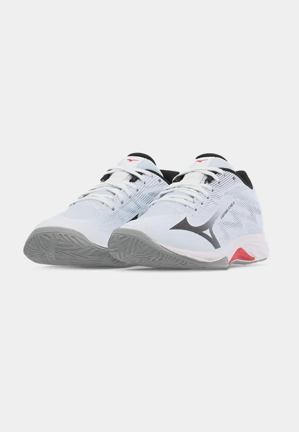 Кроссовки для волейбола Lightning Star Jr Unisex, Mizuno, White/Black/Fiery Red, белый/черный/красный — фото 3