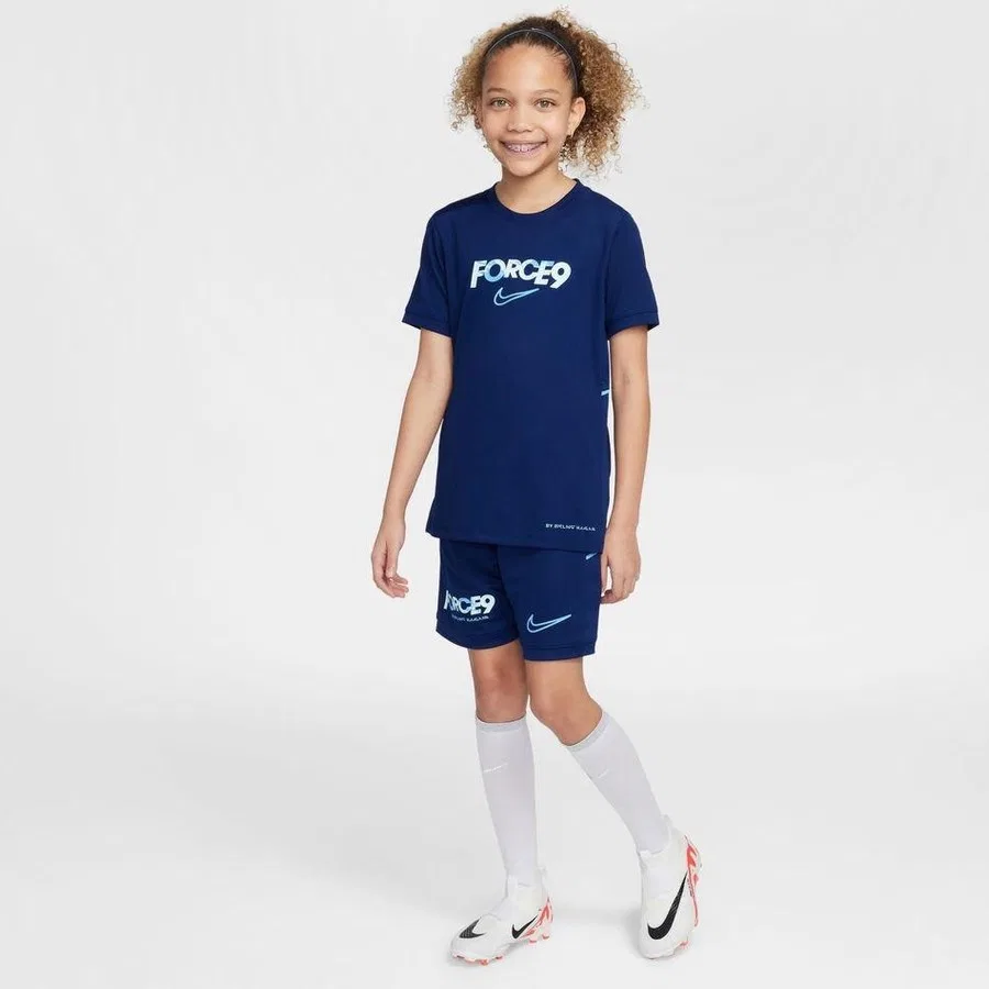 Детская футболка Nike Dri-FIT Academy 25 Top SS с коротким рукавом, Erling Haaland, Темно-синий