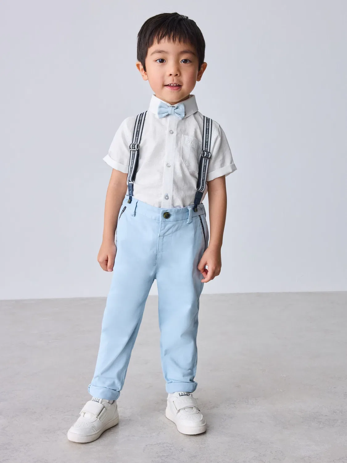 Костюм из рубашки, брюк и подтяжек Baker by Ted Baker, синий