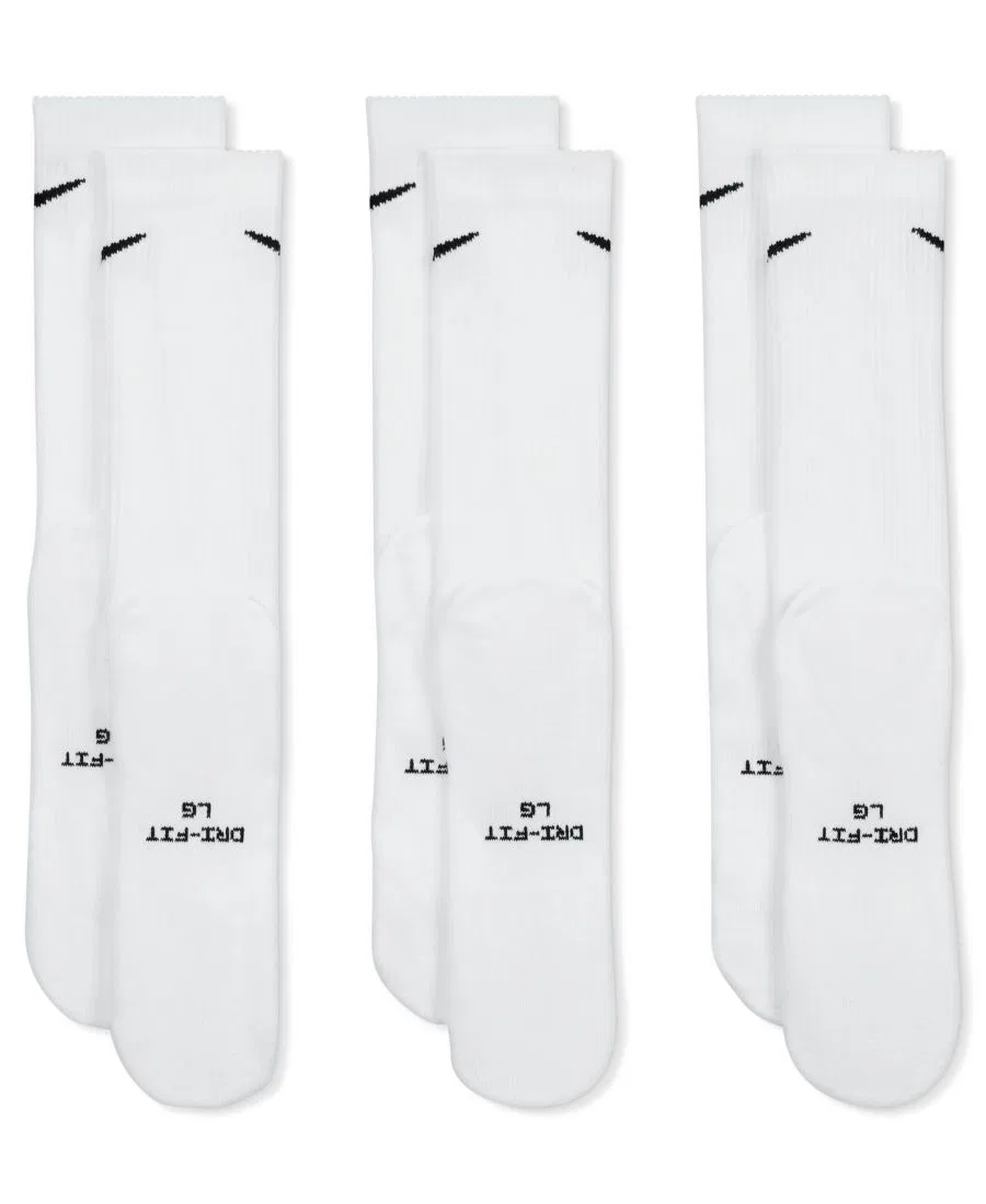 Комплект носков Nike Everyday Elevated Crew, 3 пары, White