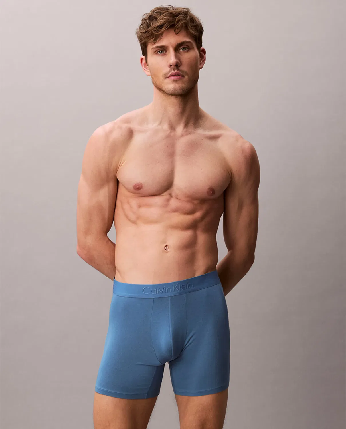 Мужские боксеры с принтом Calvin Klein, Azul