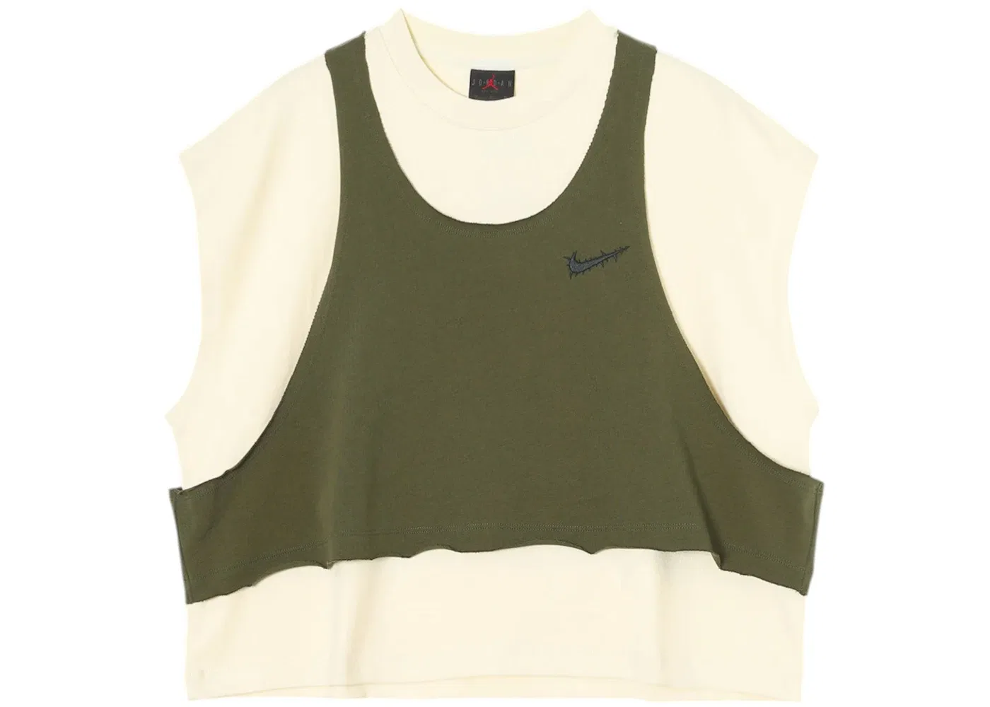 Женская футболка с принтом Nike Jordan x Teyana Taylor Tee Nike, Rough Green