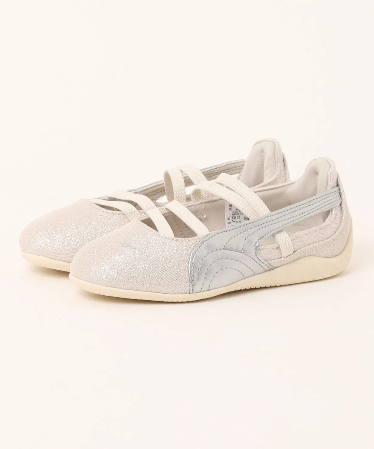 Детские кроссовки без шнуровки с блеском Speedcat Ballet Let It Shine PUMA, Silver Fog