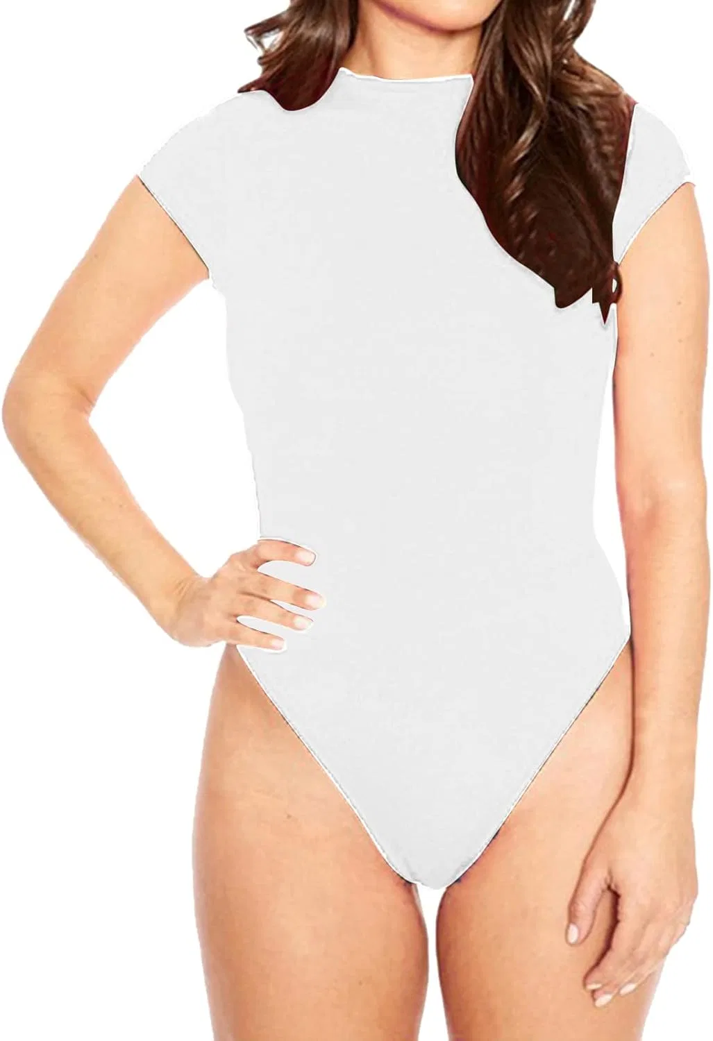 Женский цельный купальник с вырезами Cut Out Generic, White