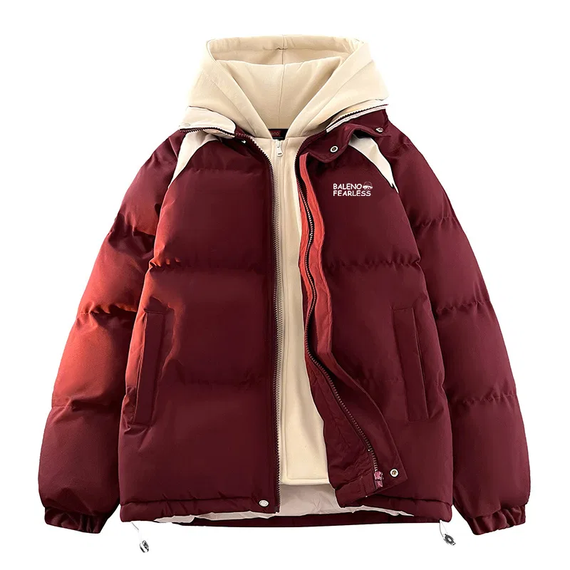 Детский пуховик с капюшоном BALENO, Burgundy With Apricot