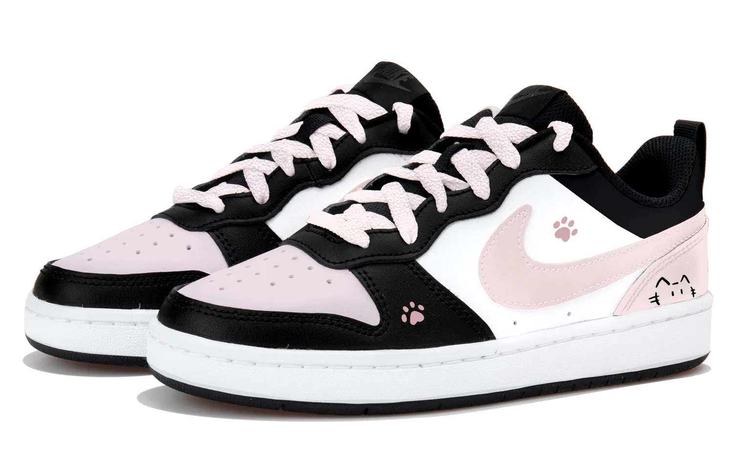 Детские скейтборд-кроссовки с низким верхом Court Borough, Nike, Black Pink — фото 4