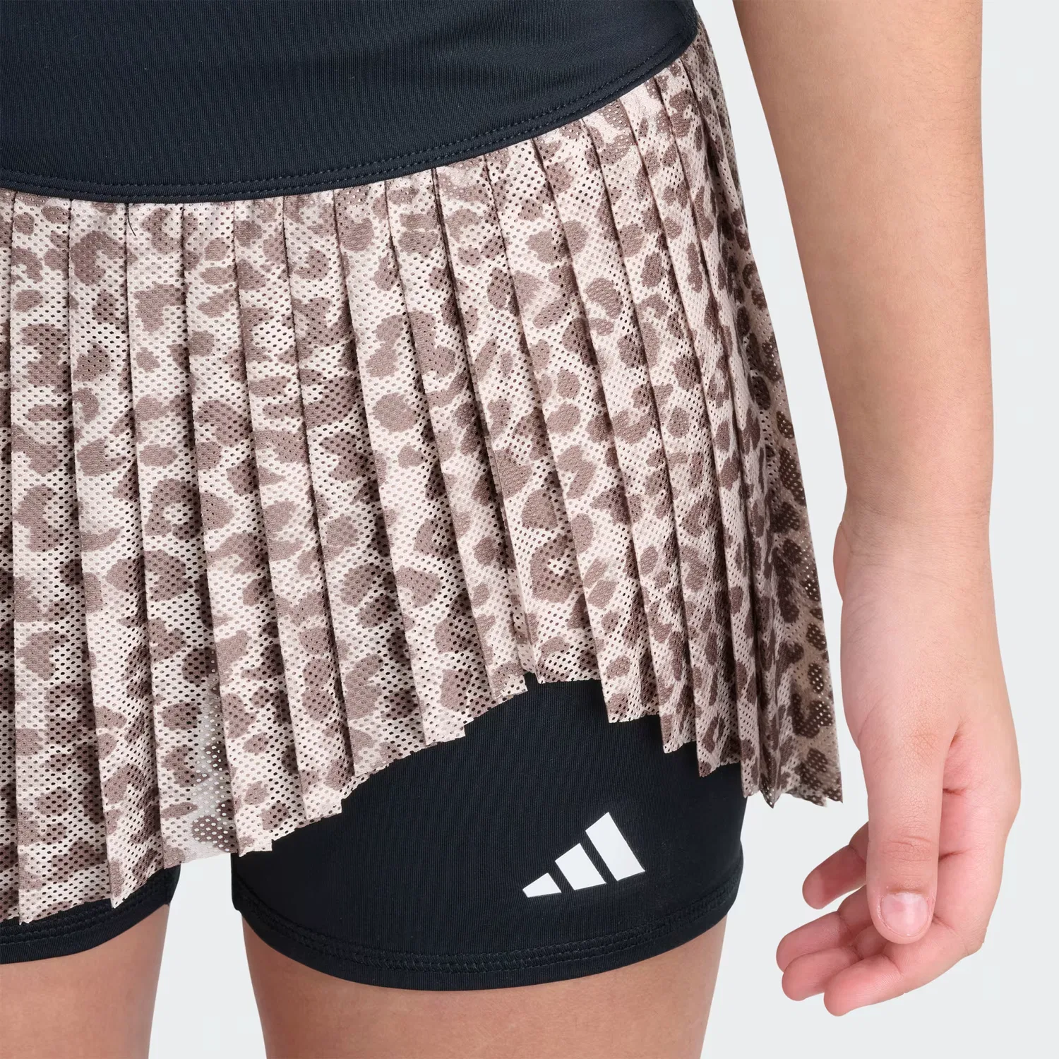 Детская плиссированная юбка-шорты Adidas Sportswear, Crystal Linen — фото 4