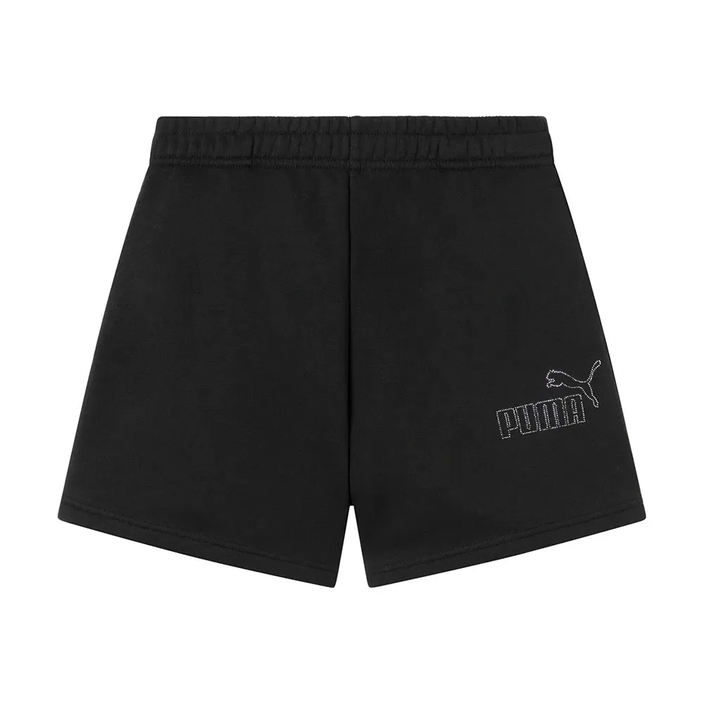 Шорты с блестками Puma Ess Rhinestone Puma, черный