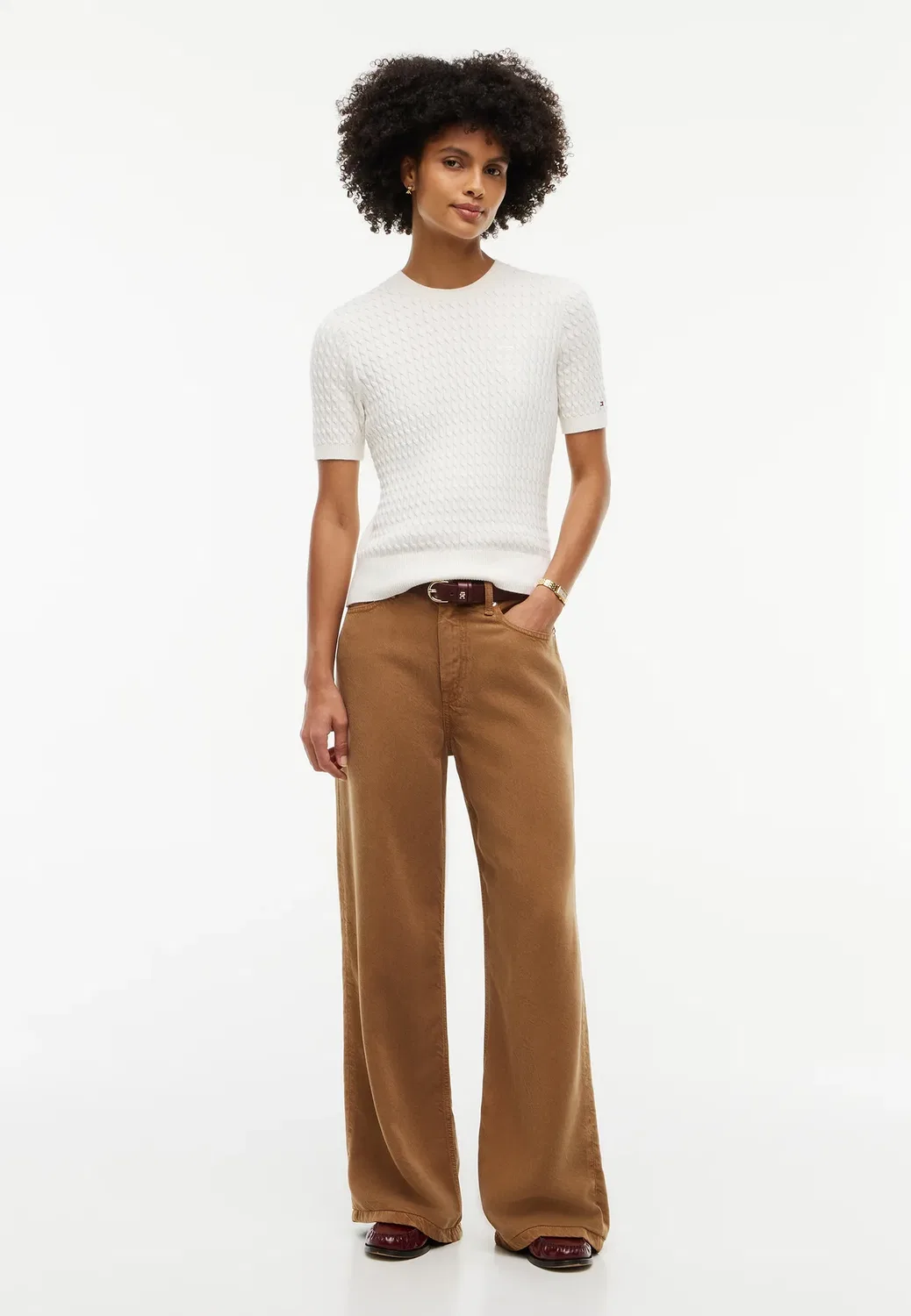 Нола - широкие ноги Tommy Hilfiger, Desert Khaki — фото 2