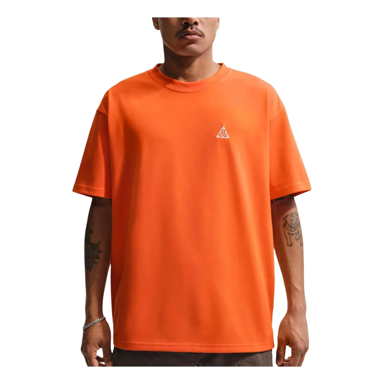 Мужская футболка с принтом Nike x ACG Safety Orange Summit White, Оранжевый