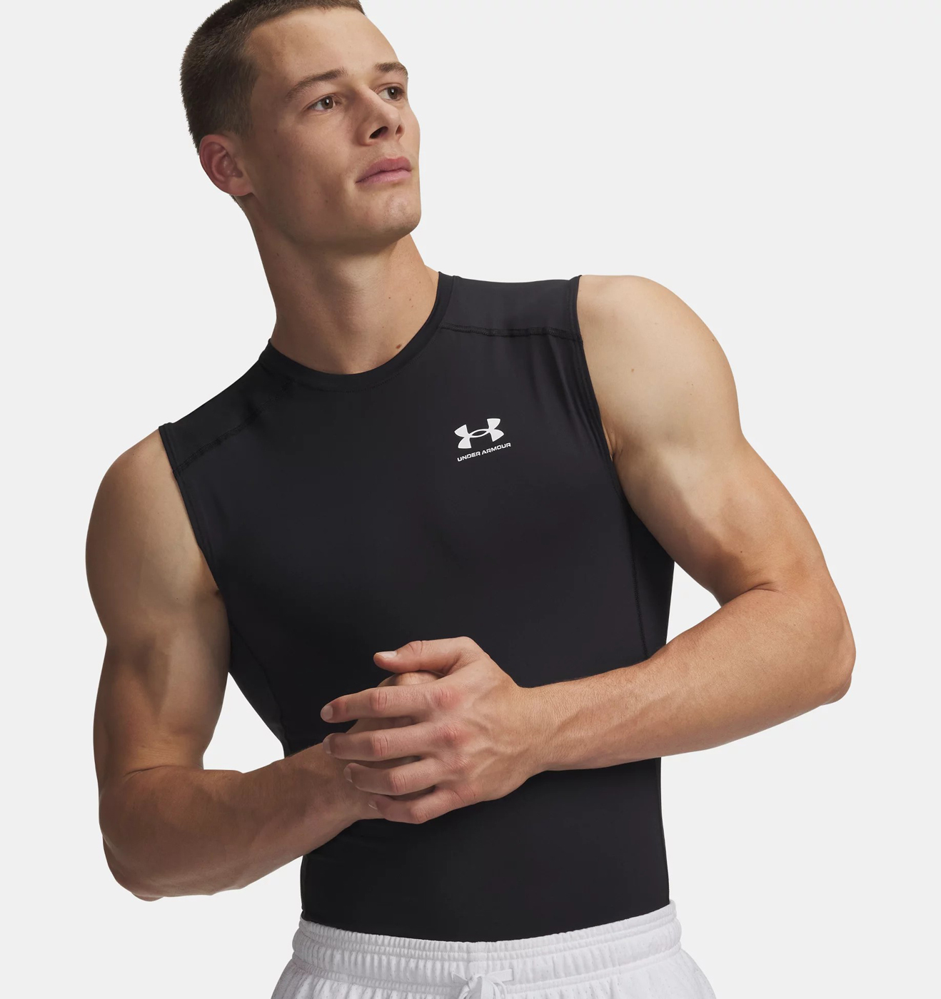 Майка Under Armour HeatGear Compression, черный — фото 3