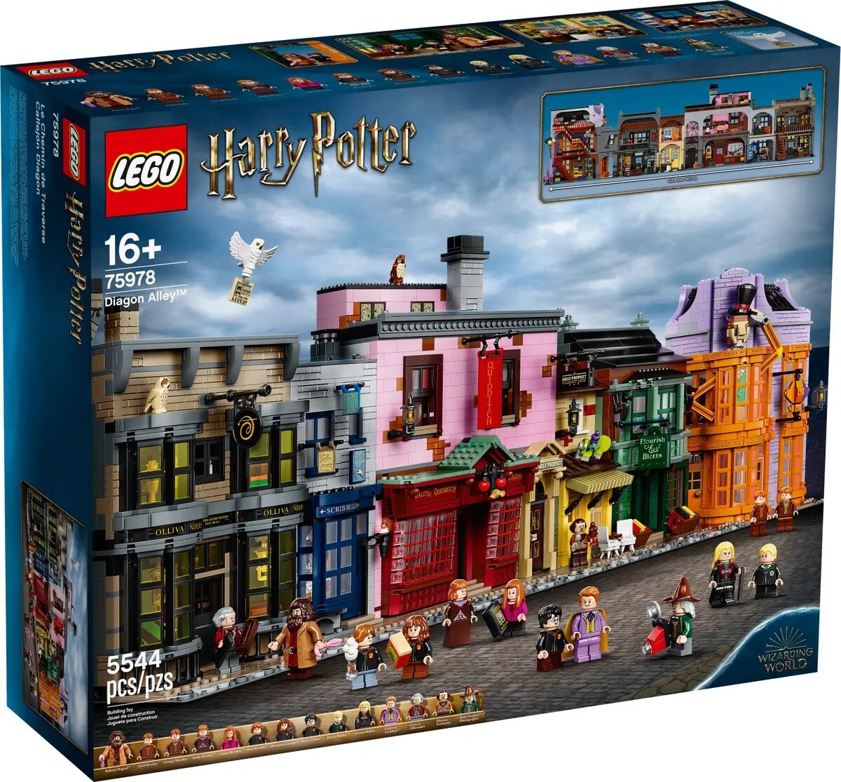 Конструктор Lego Harry Potter Diagon Alley 75978, 5544 деталей