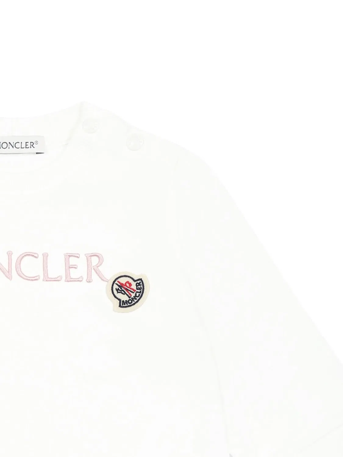 Футболка с вышитым логотипом Moncler, белый — фото 3