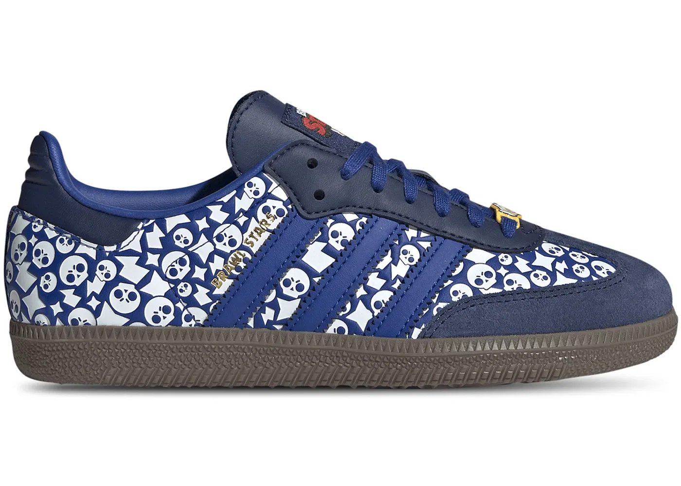 Детские кроссовки Adidas Samba OG Brawl Stars Royal Blue, цвет Royal Blue/Royal Blue/Dark Blue