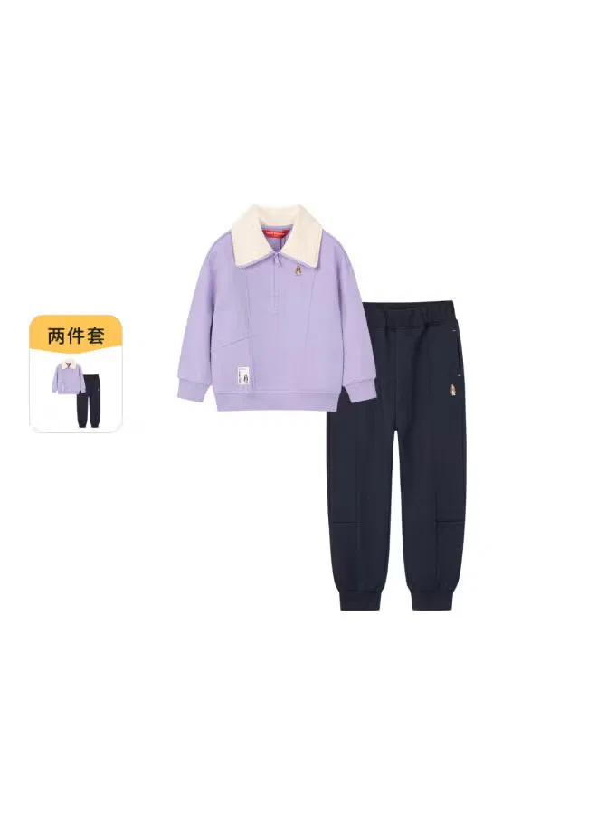 Комплект спортивной одежды для детей с худи и штанами Hush Puppies — фото 4