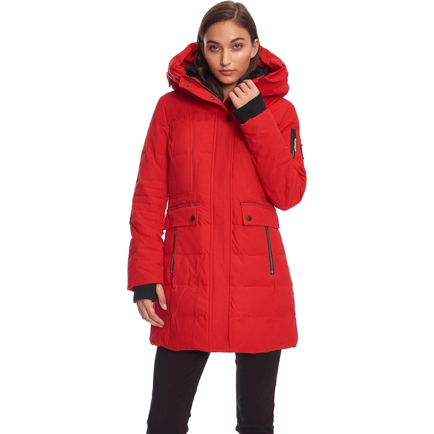 

Парка Alpine North Women’s Vegan Down Mid-Length, красный