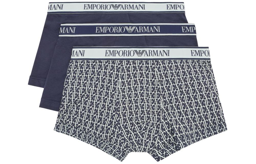 

SS24 Мужские трусы, 3 пары EMPORIO ARMANI, 3 Pack (Navy Blue-Green)
